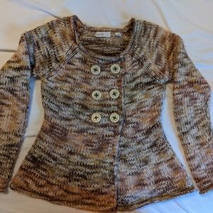 Anthropologie Sleeping on Snow Marled Sweater